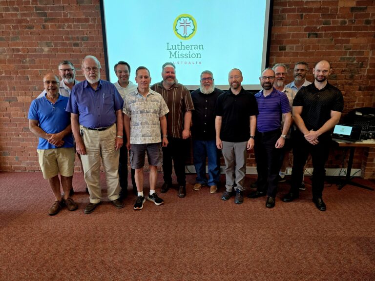 LM-A and LCMS representatives meet in Hamilton, Australia in November 2024. Photo credit: Rev. Matthew Wood.