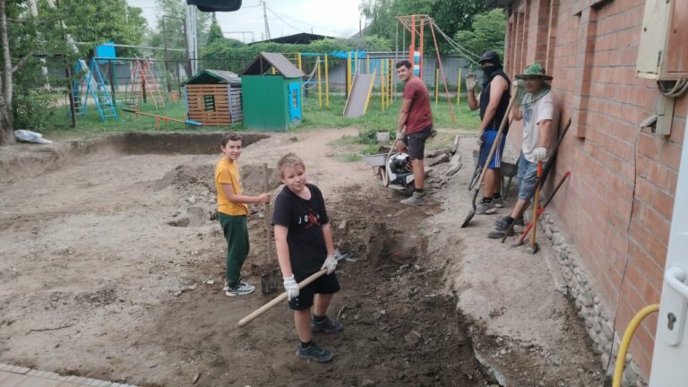 Laying a Foundation to Support Church Growth in Almaty, Kazakhstan Children helping to dig foundation 2026-06-17